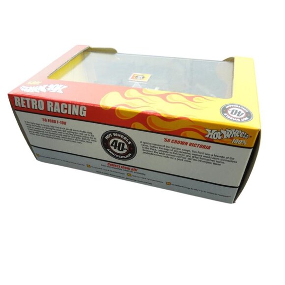 Hot Wheels 100% Retro Racing 56 Ford F-100 & 56 Crown Victoria Die-Cast Set - Picture 2 of 3